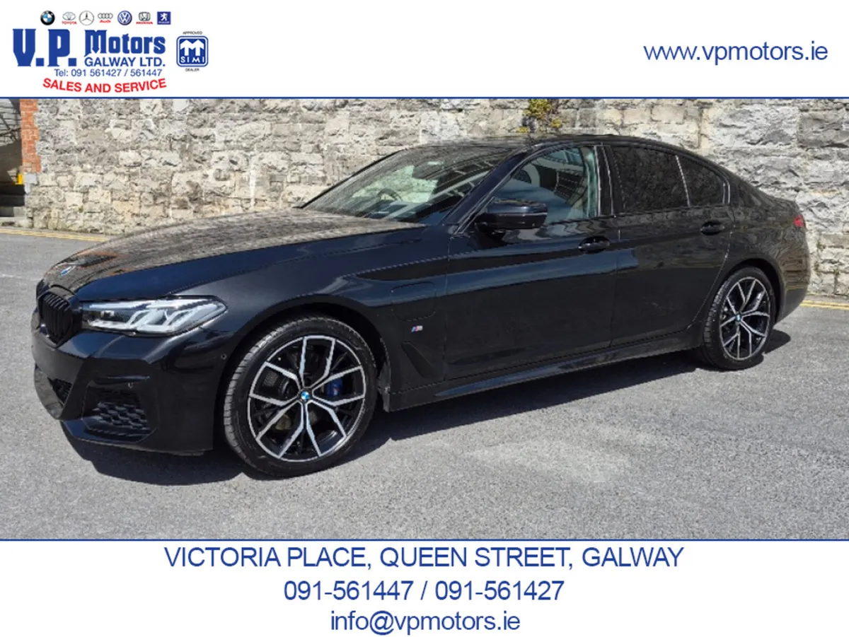 BMW 5-Series Saloon, Petrol Plug-in Hybrid, 2020, Black