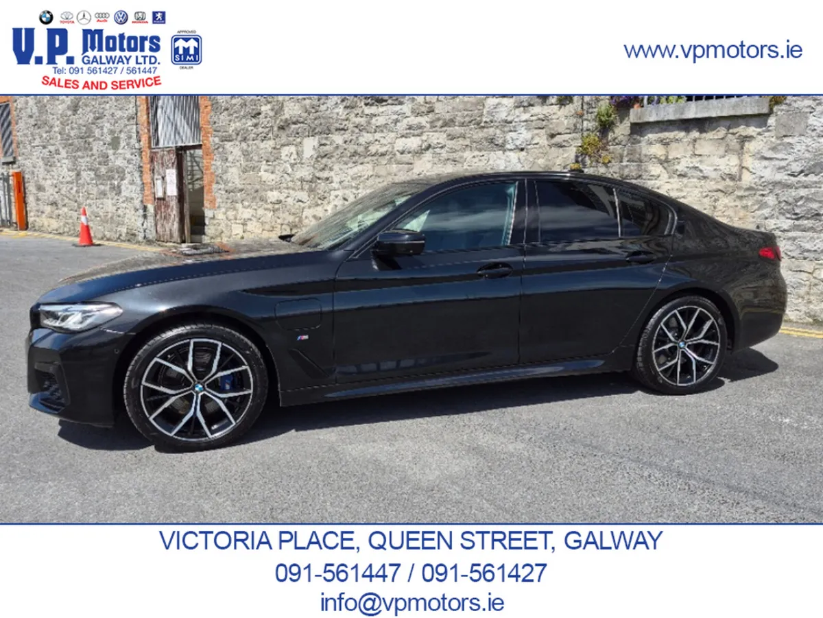 BMW 5-Series Saloon, Petrol Plug-in Hybrid, 2020, Black
