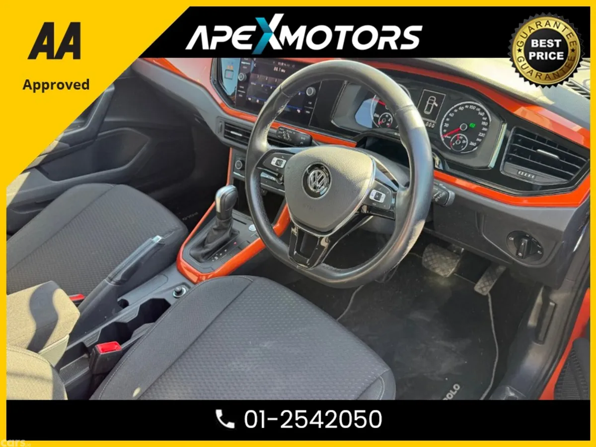 Volkswagen Polo Hatchback, Petrol, 2019, Orange