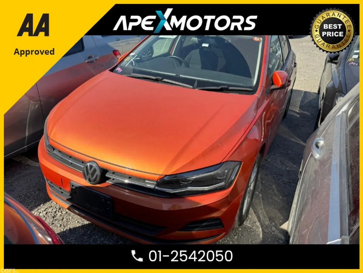 Volkswagen Polo Hatchback, Petrol, 2019, Orange
