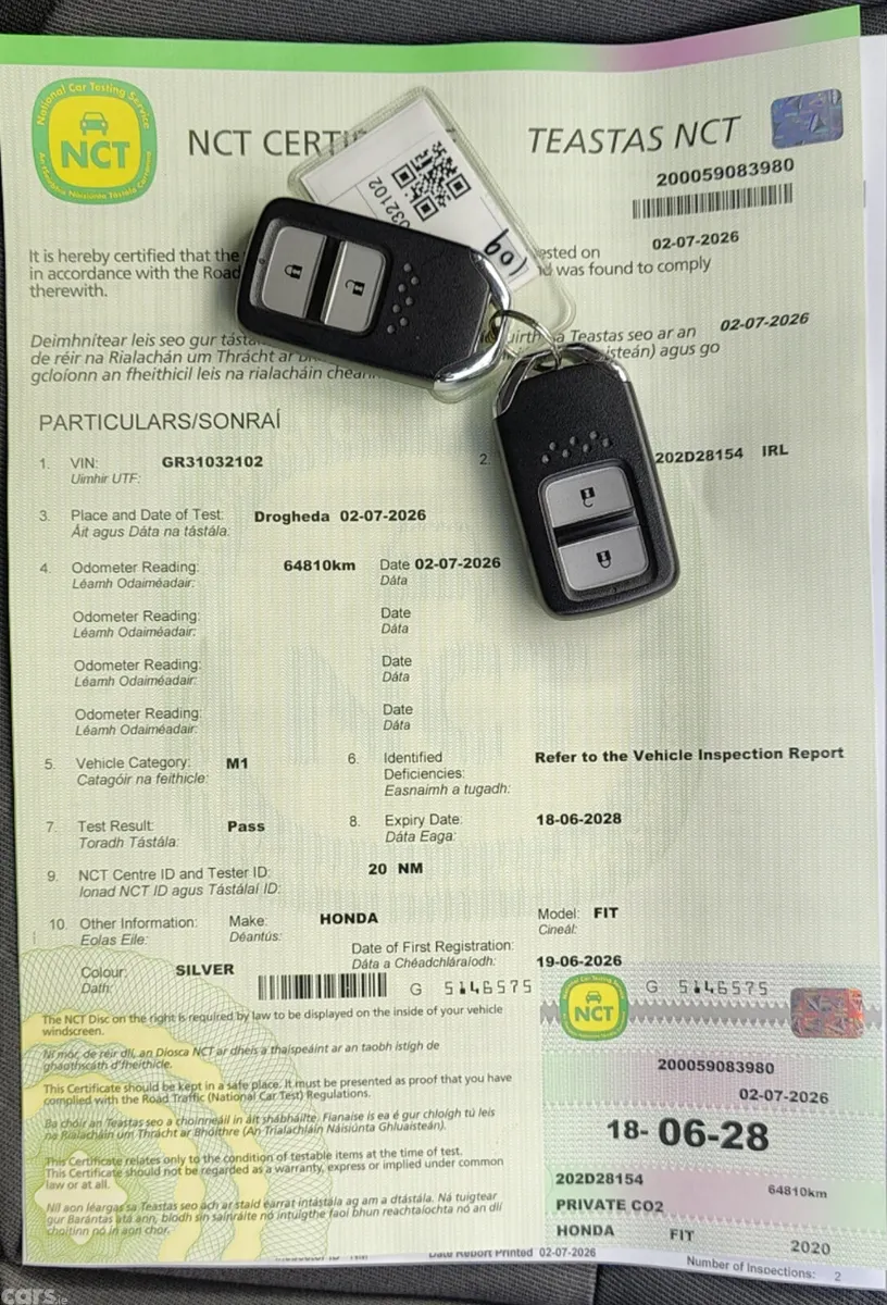 Honda Fit Hatchback, Petrol Hybrid, 2020, Silver