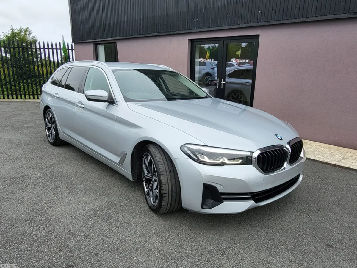 BMW 5-Series Estate, Diesel Hybrid, 2020, Silver