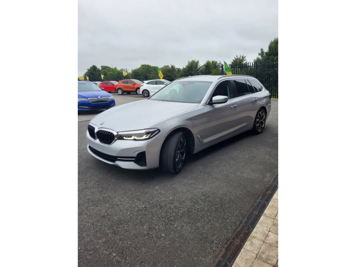 BMW 5-Series Estate, Diesel Hybrid, 2020, Silver