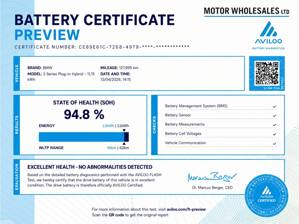 BMW 3-Series Estate, Petrol Plug-in Hybrid, 2023, Black