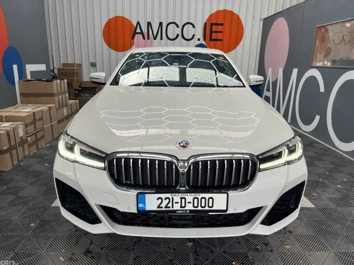 BMW 5-Series Saloon, Petrol Plug-in Hybrid, 2022, White