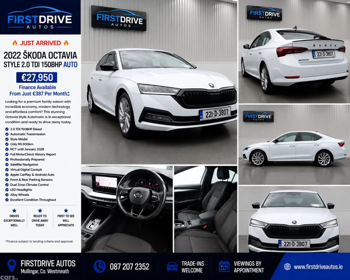 Skoda Octavia Saloon, Diesel, 2022, White