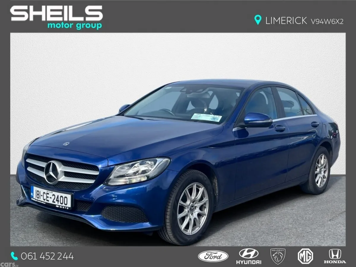 Mercedes-Benz C-Class Saloon, Petrol, 2018, Blue