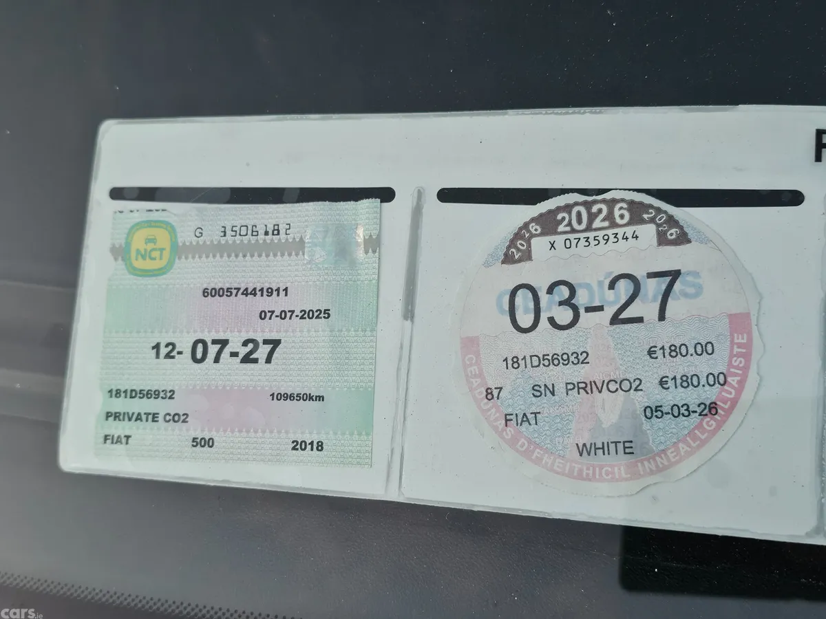 Fiat 500 Hatchback, Petrol, 2018, White
