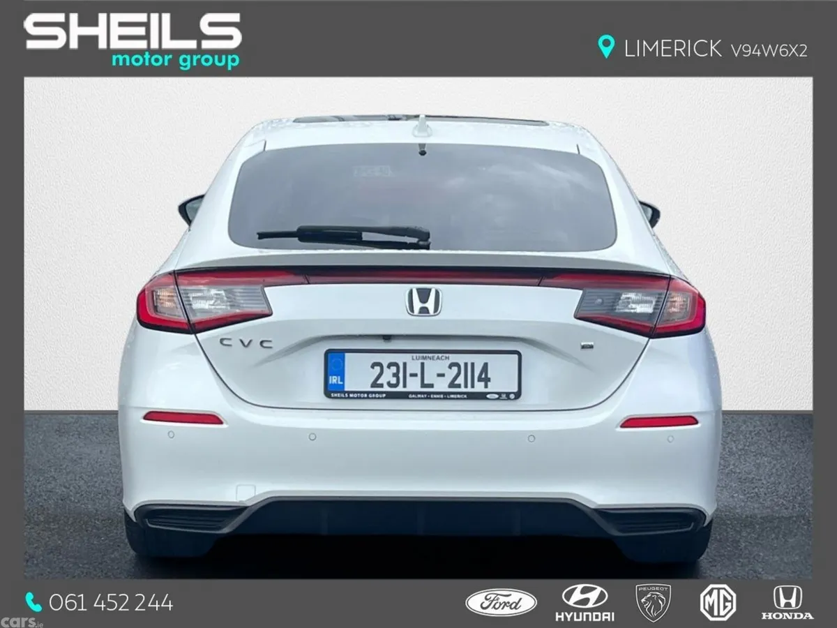 Honda Civic Hatchback, Petrol Hybrid, 2023, White