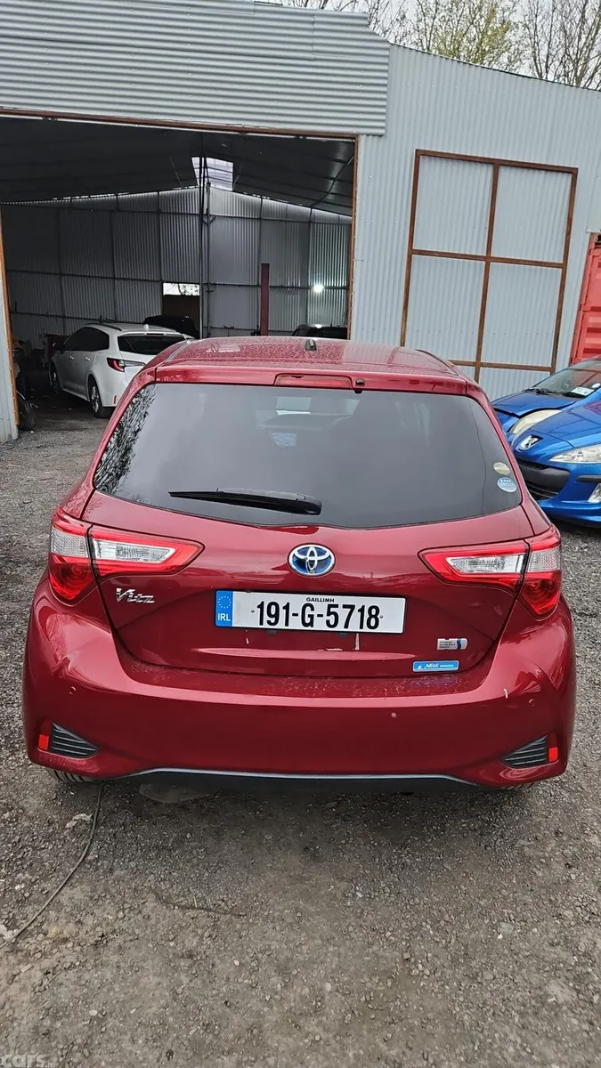 Toyota Vitz Hatchback, Petrol Hybrid, 2019, Red