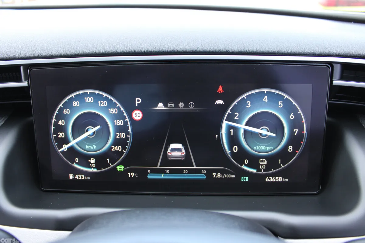 Hyundai Tucson SUV, Petrol Hybrid, 2021, Red