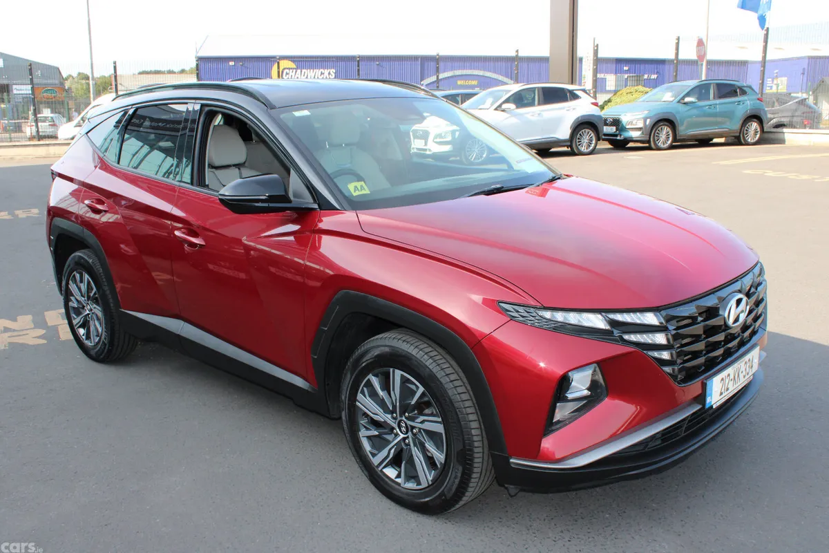 Hyundai Tucson SUV, Petrol Hybrid, 2021, Red