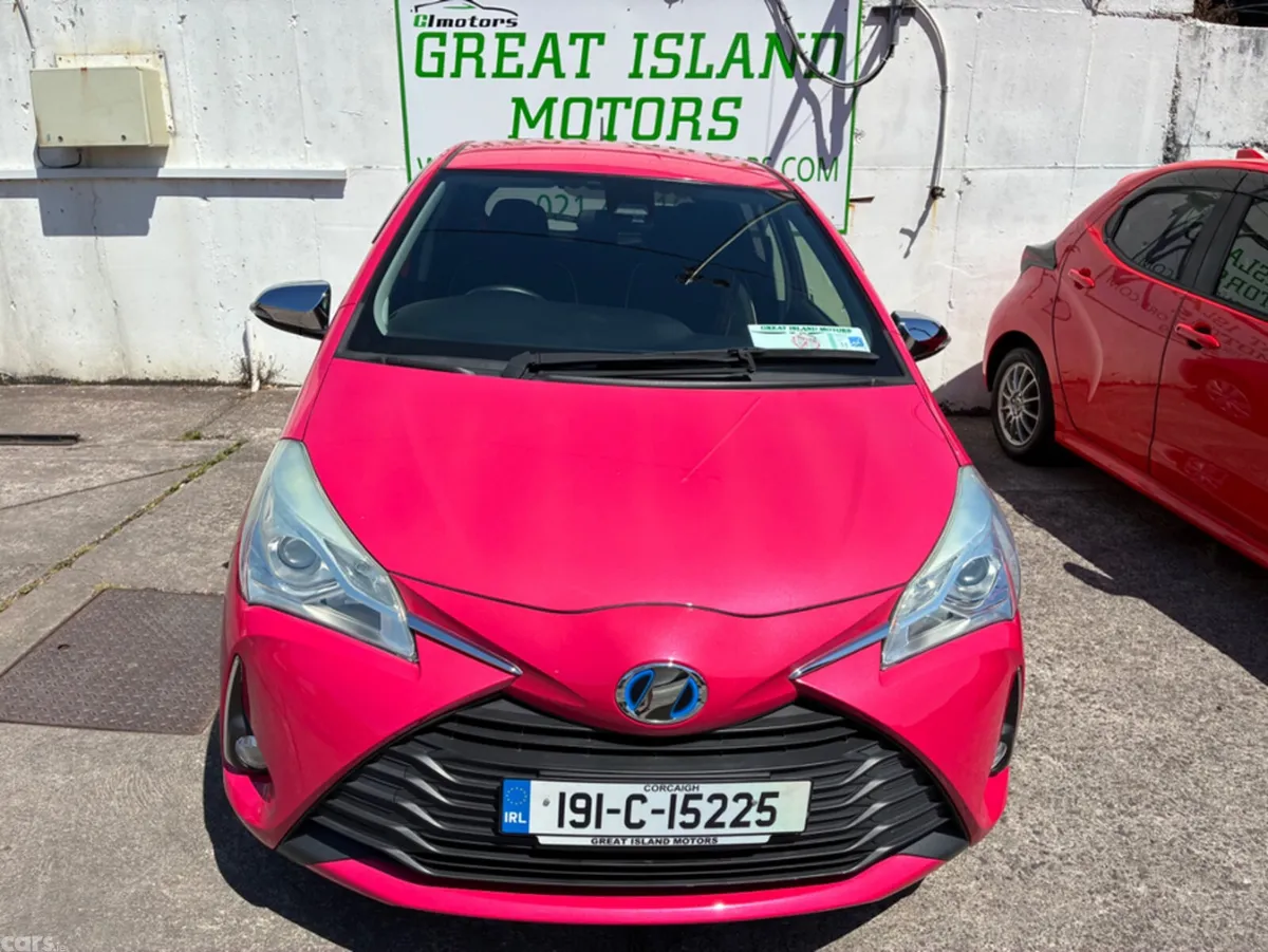 Toyota Vitz Hatchback, Petrol Hybrid, 2019, Pink