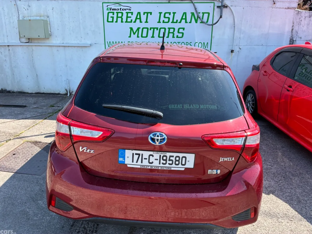Toyota Vitz Hatchback, Petrol Hybrid, 2017, Red