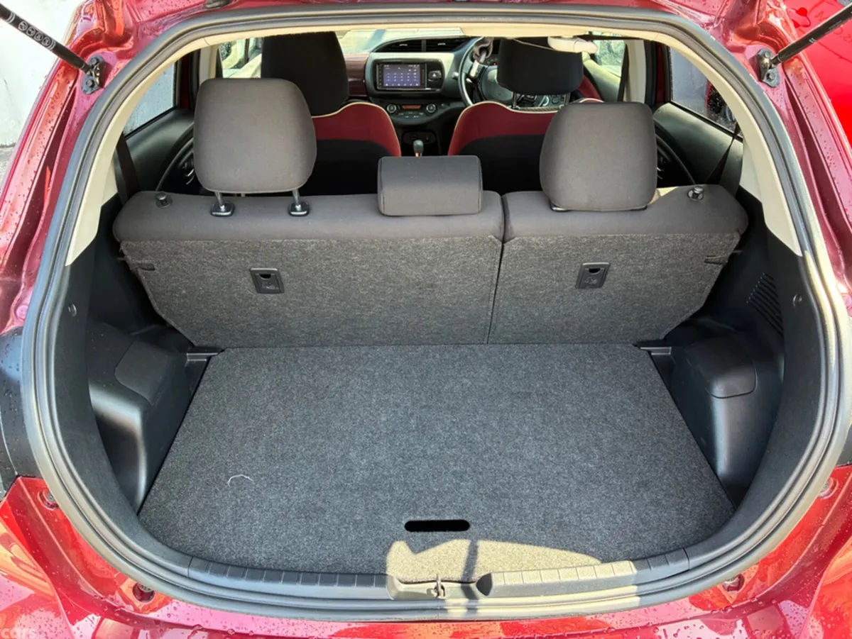 Toyota Vitz Hatchback, Petrol Hybrid, 2017, Red