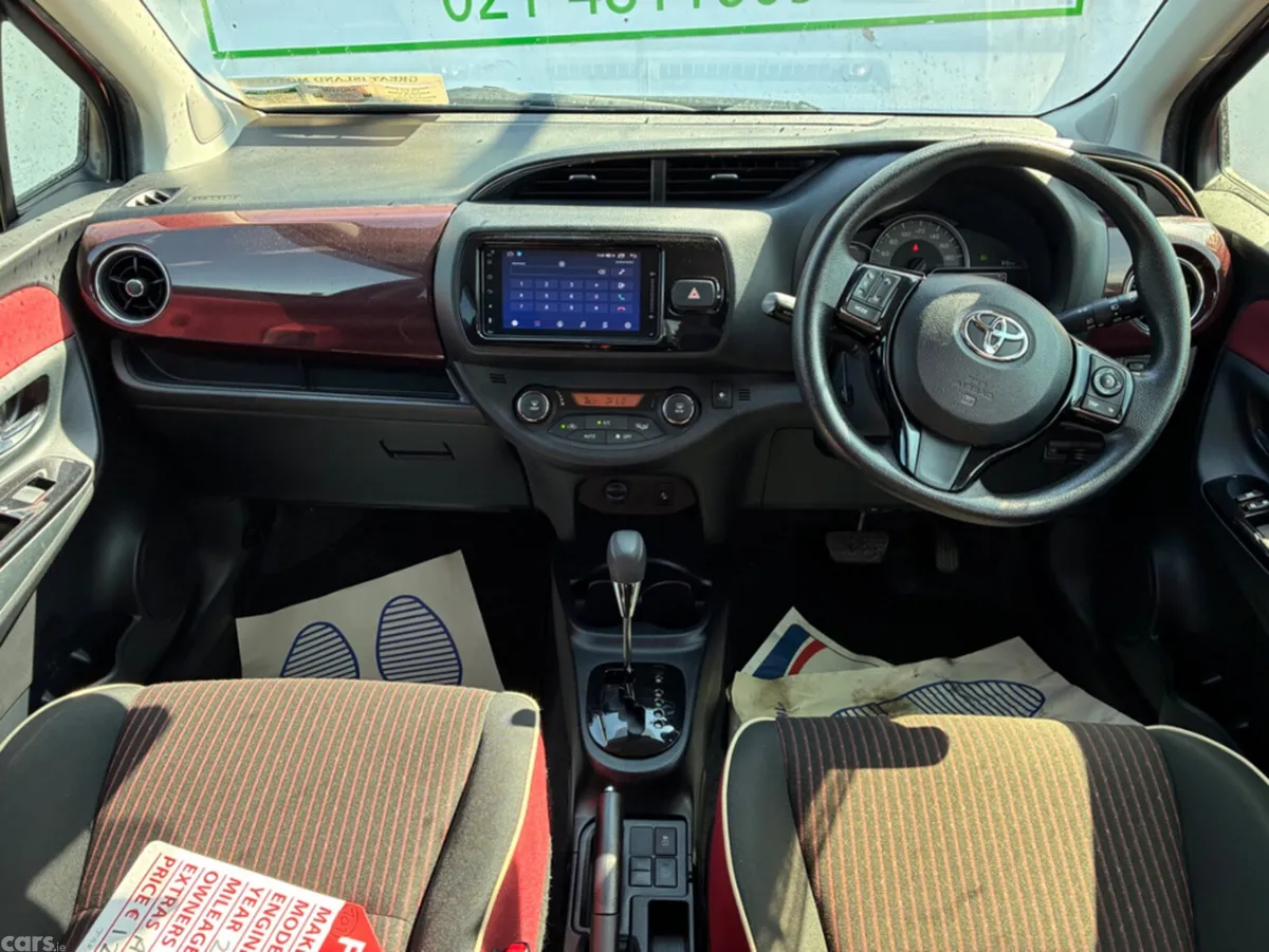 Toyota Vitz Hatchback, Petrol Hybrid, 2017, Red