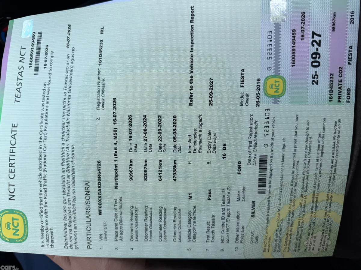 Ford Fiesta Hatchback, Petrol, 2016, Silver