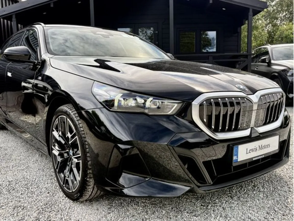 BMW 5-Series Estate, Petrol Hybrid, 2025, Black