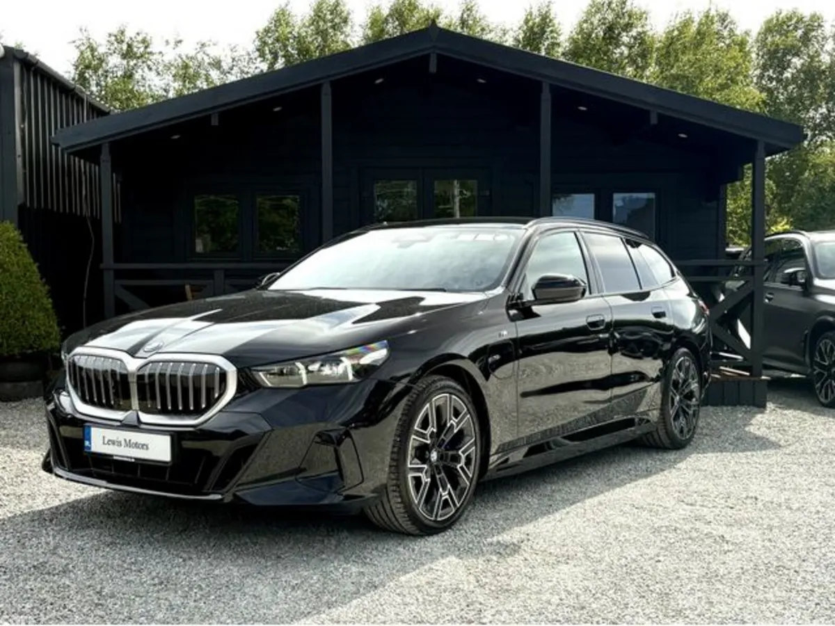 BMW 5-Series Estate, Petrol Hybrid, 2025, Black