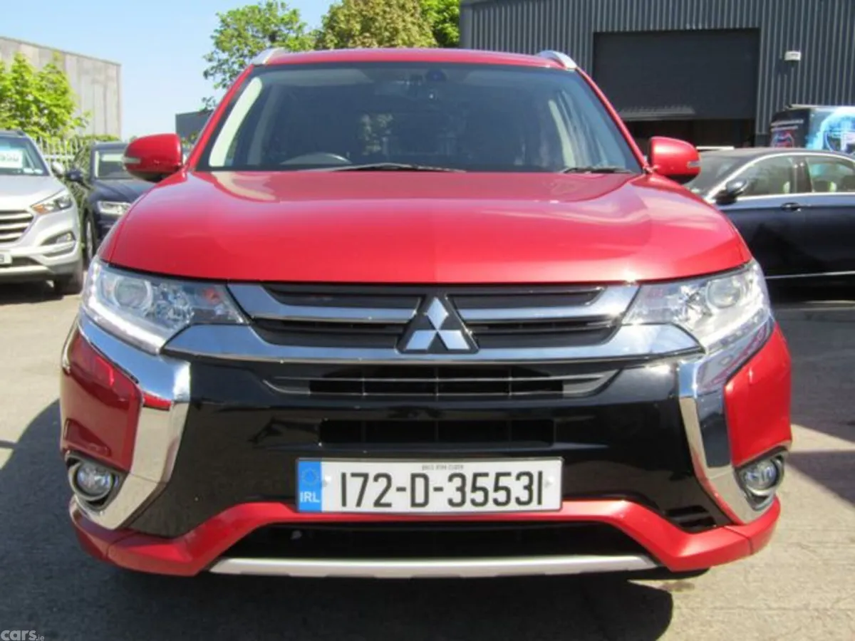 Mitsubishi Outlander Estate, Petrol Plug-in Hybrid, 2017, Red