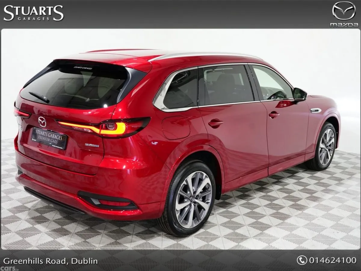 Mazda CX-80 SUV, Petrol Plug-in Hybrid, 2026, Red