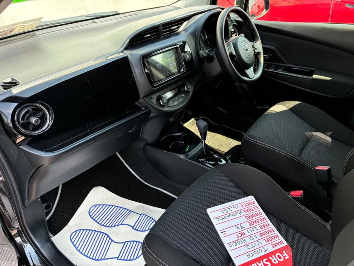 Toyota Vitz Hatchback, Petrol Hybrid, 2019, Black
