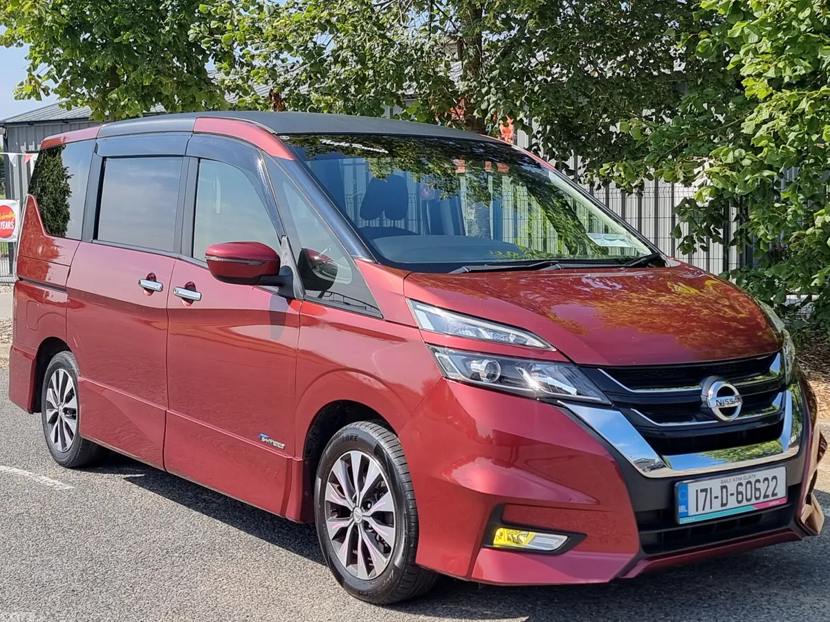 Nissan Serena MPV, Petrol Hybrid, 2017, Red
