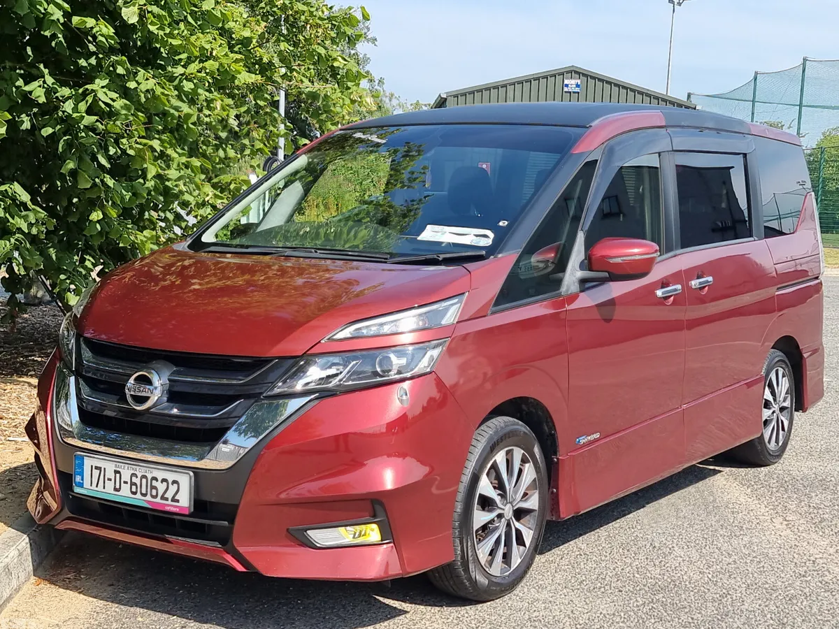 Nissan Serena MPV, Petrol Hybrid, 2017, Red