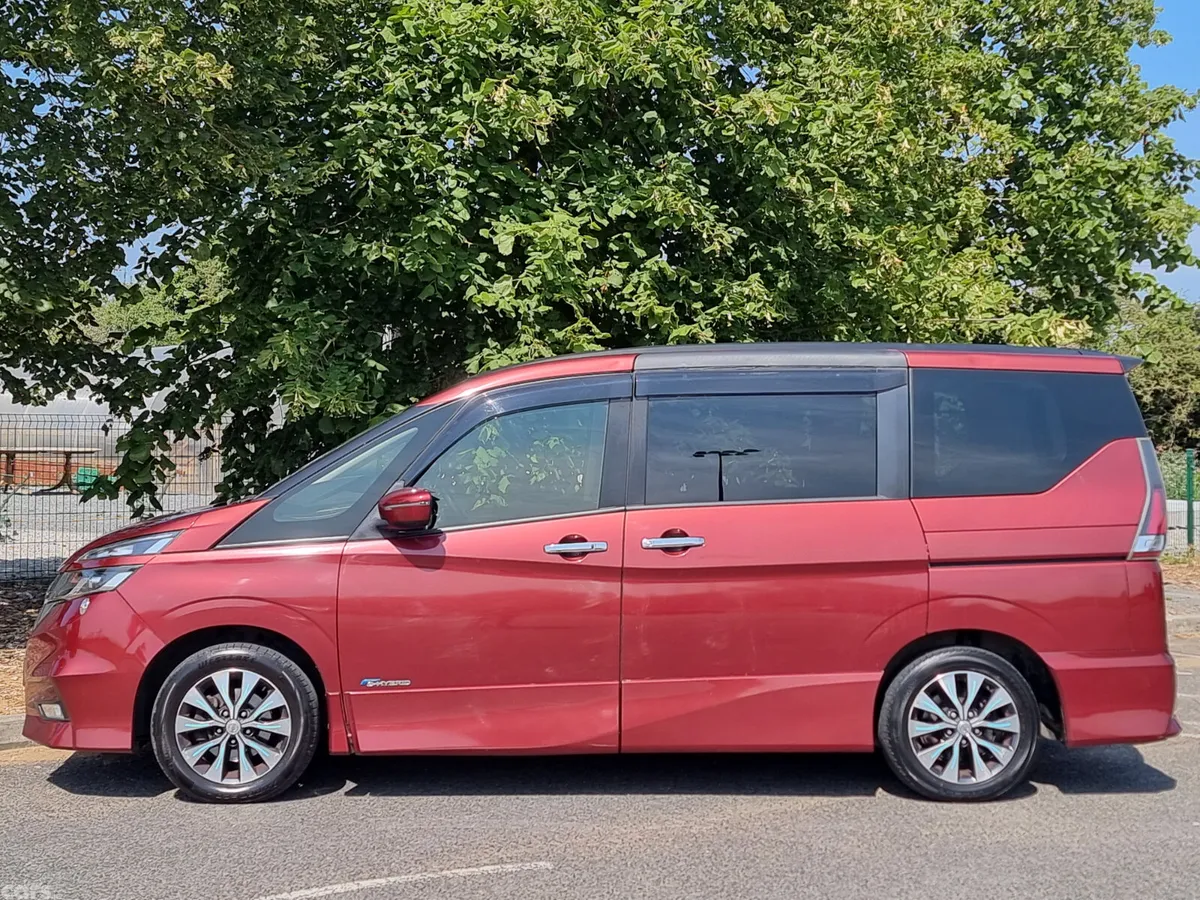 Nissan Serena MPV, Petrol Hybrid, 2017, Red