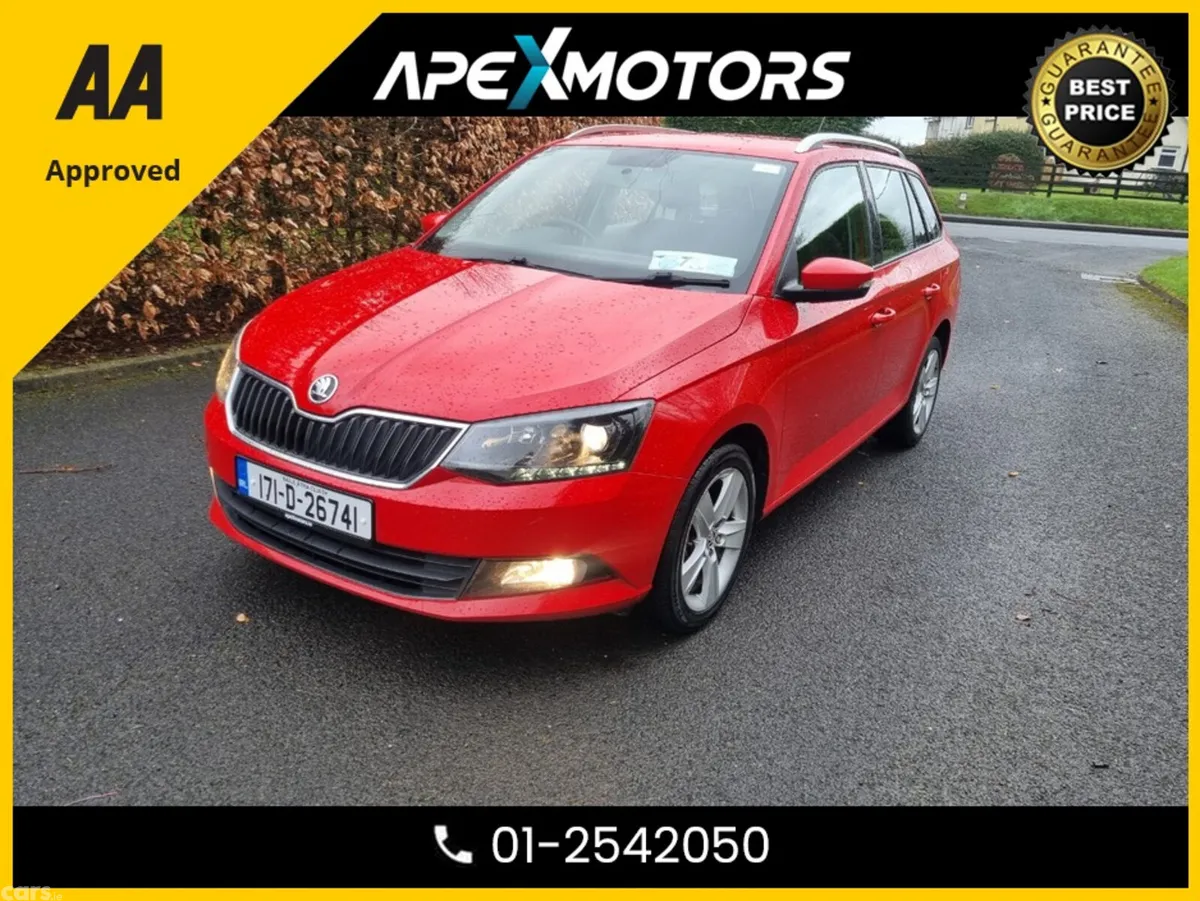 Skoda Fabia Estate, Petrol, 2017, Red