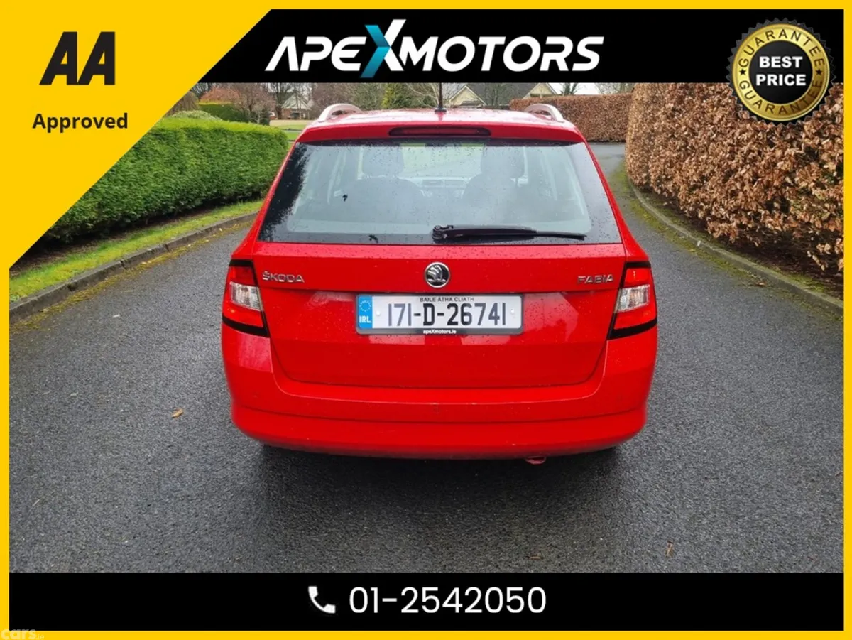 Skoda Fabia Estate, Petrol, 2017, Red