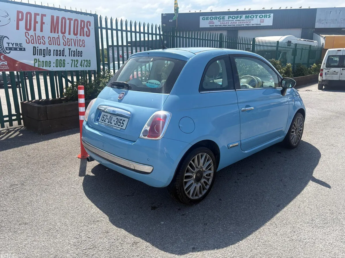 Fiat 500 Hatchback, Petrol, 2015, Blue
