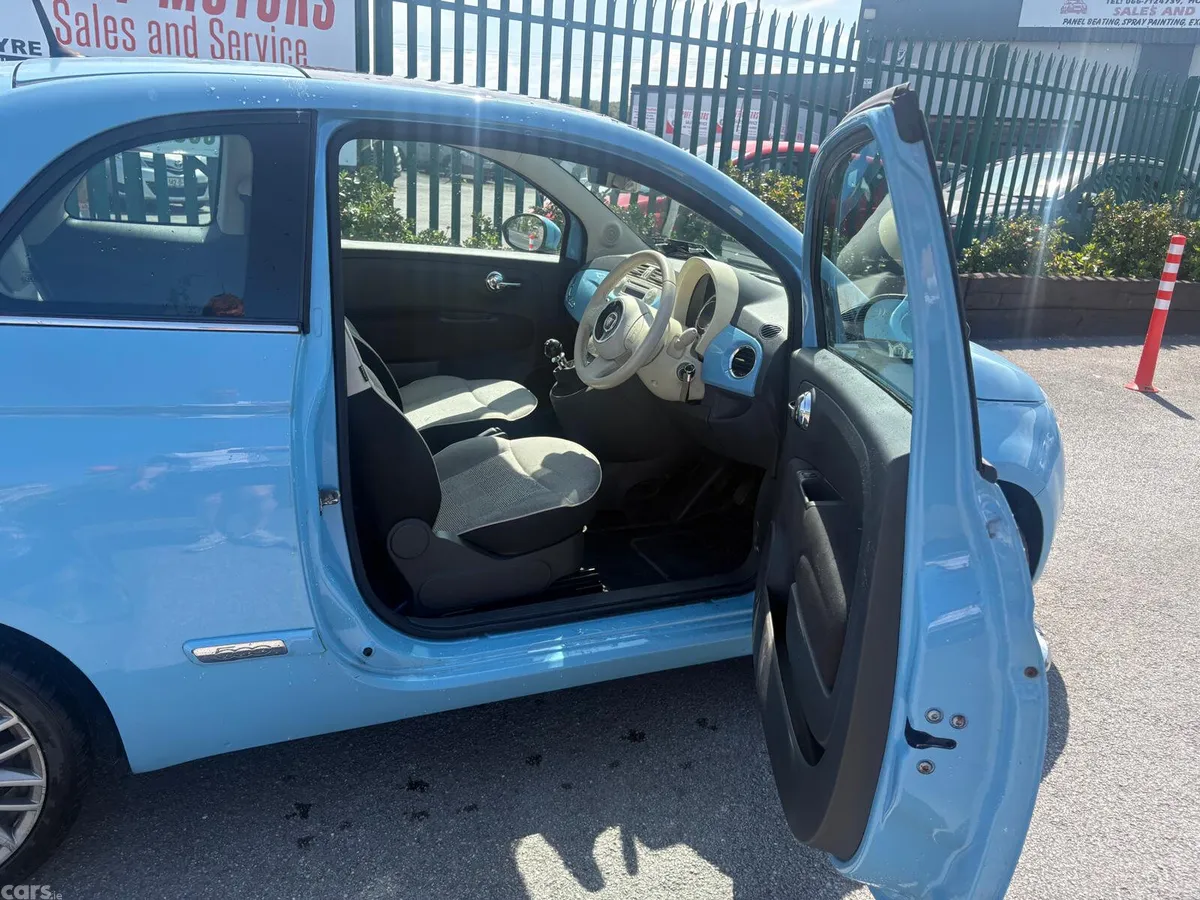 Fiat 500 Hatchback, Petrol, 2015, Blue