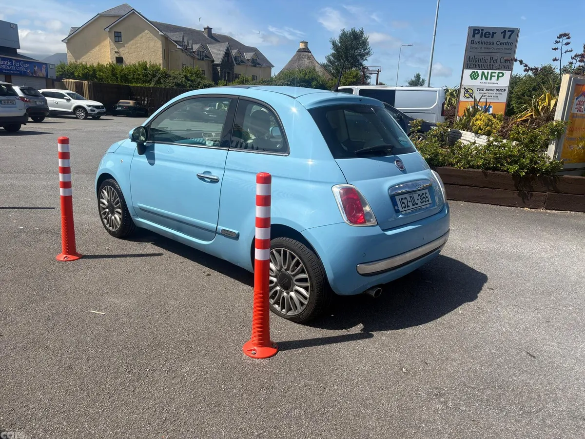 Fiat 500 Hatchback, Petrol, 2015, Blue