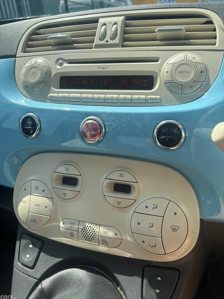 Fiat 500 Hatchback, Petrol, 2015, Blue