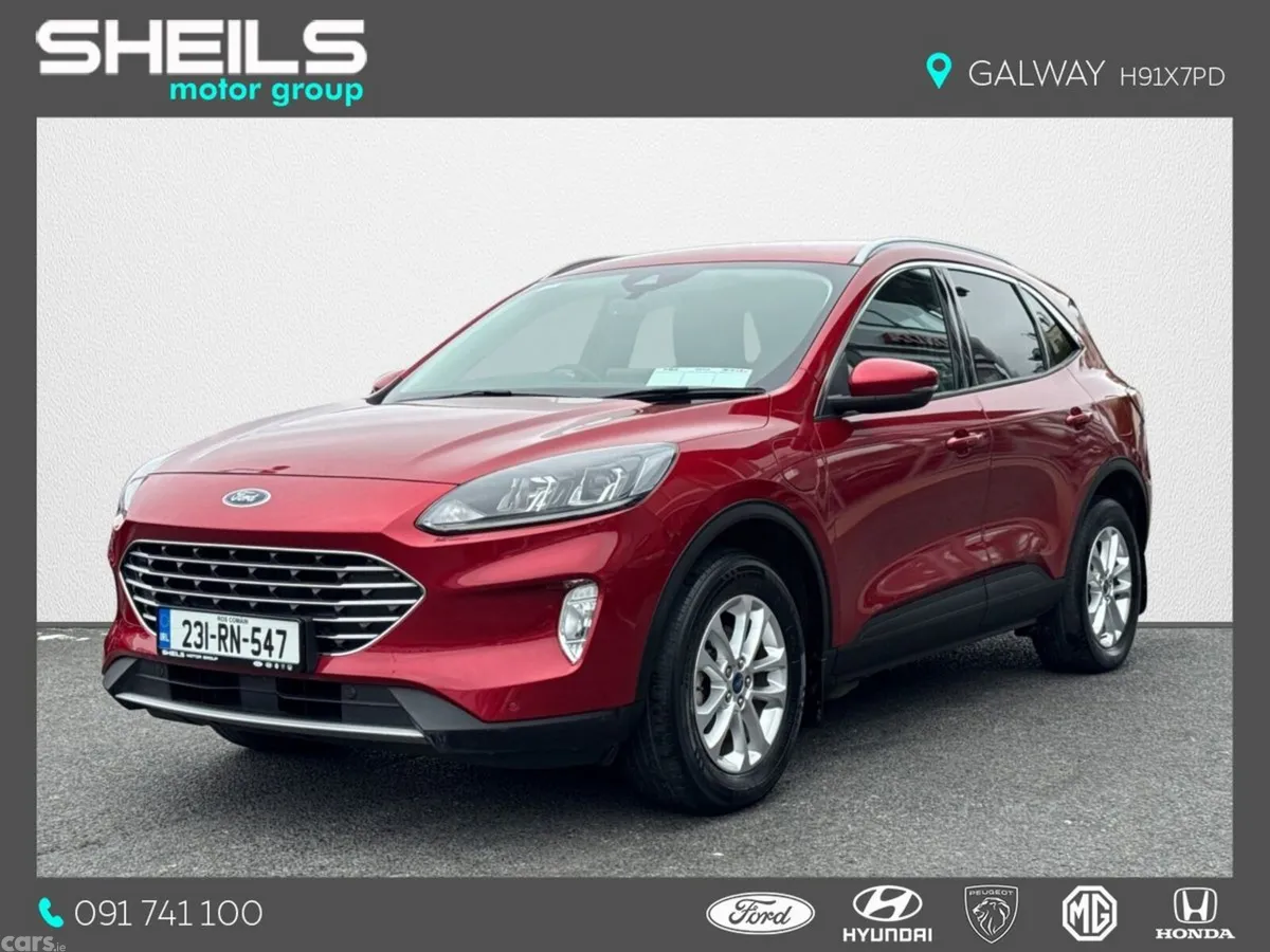 Ford Kuga SUV, Petrol Plug-in Hybrid, 2023, Red