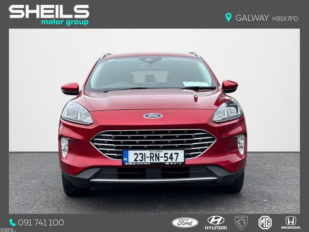 Ford Kuga SUV, Petrol Plug-in Hybrid, 2023, Red