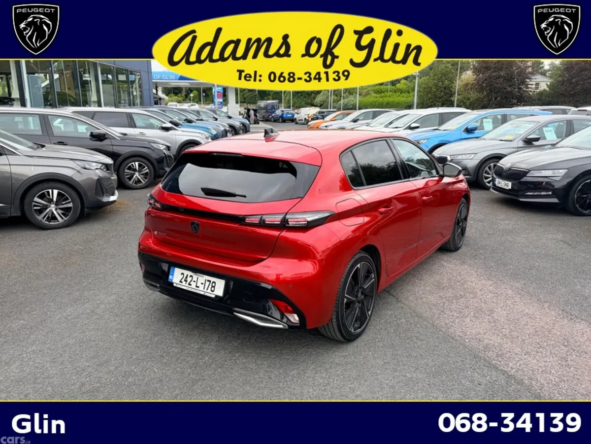 Peugeot 308 Hatchback, Electric, 2024, Red