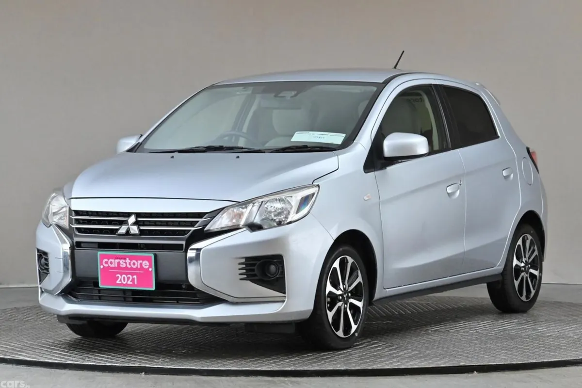 Mitsubishi Mirage Hatchback, Petrol Hybrid, 2021, Silver