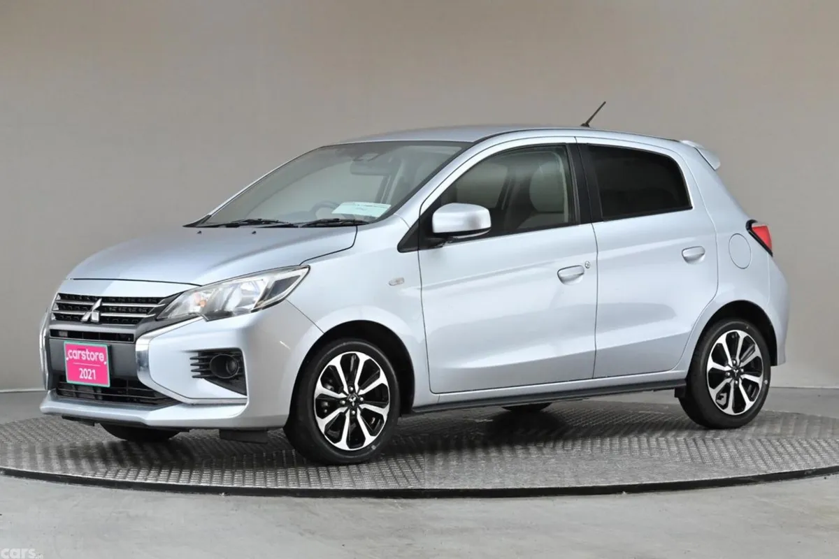 Mitsubishi Mirage Hatchback, Petrol Hybrid, 2021, Silver