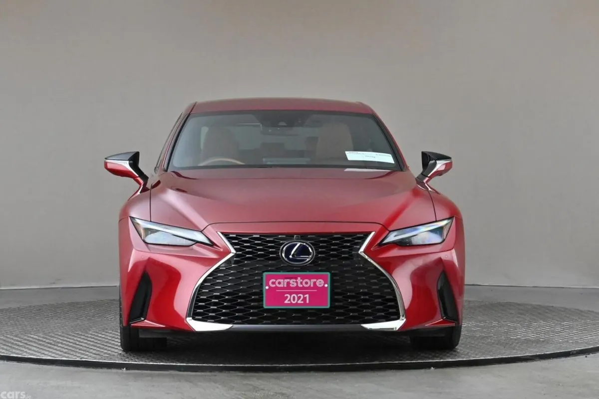 Lexus IS Saloon, Petrol Hybrid, 2021, Red