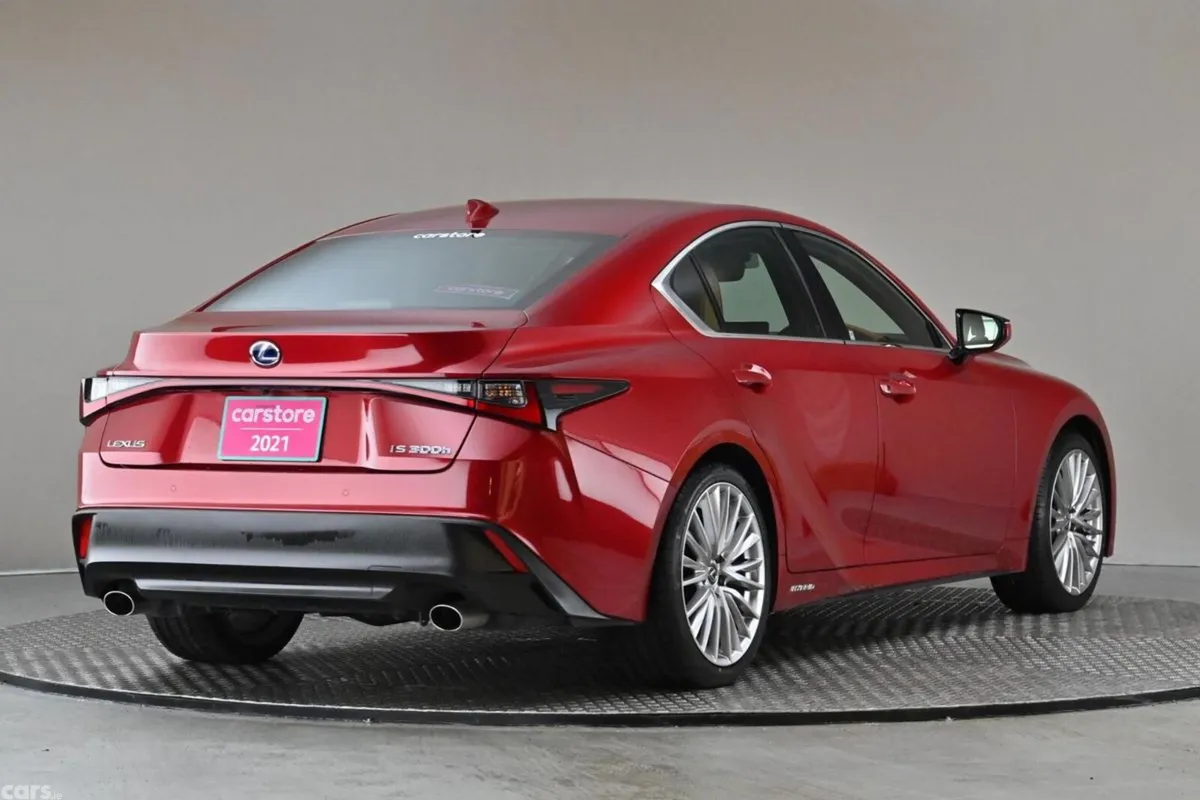 Lexus IS Saloon, Petrol Hybrid, 2021, Red