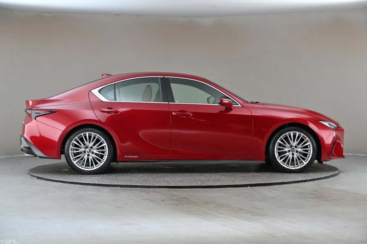 Lexus IS Saloon, Petrol Hybrid, 2021, Red