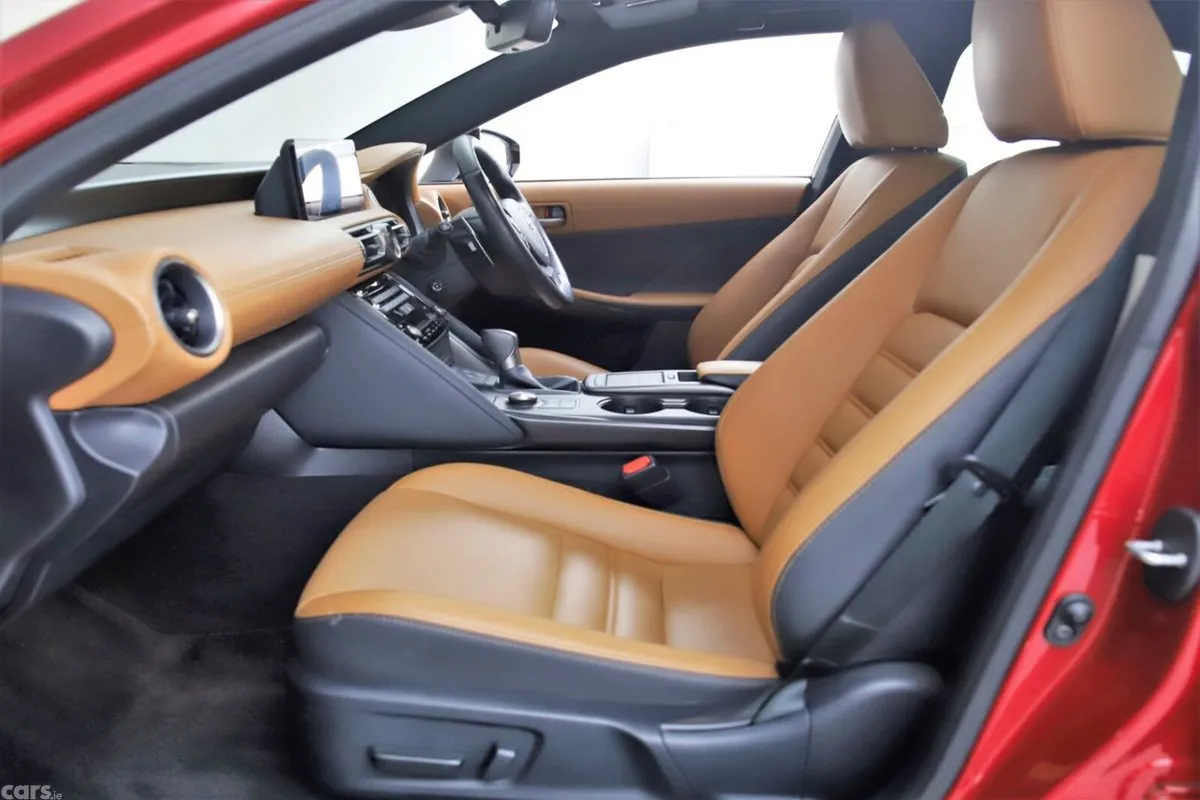 Lexus IS Saloon, Petrol Hybrid, 2021, Red