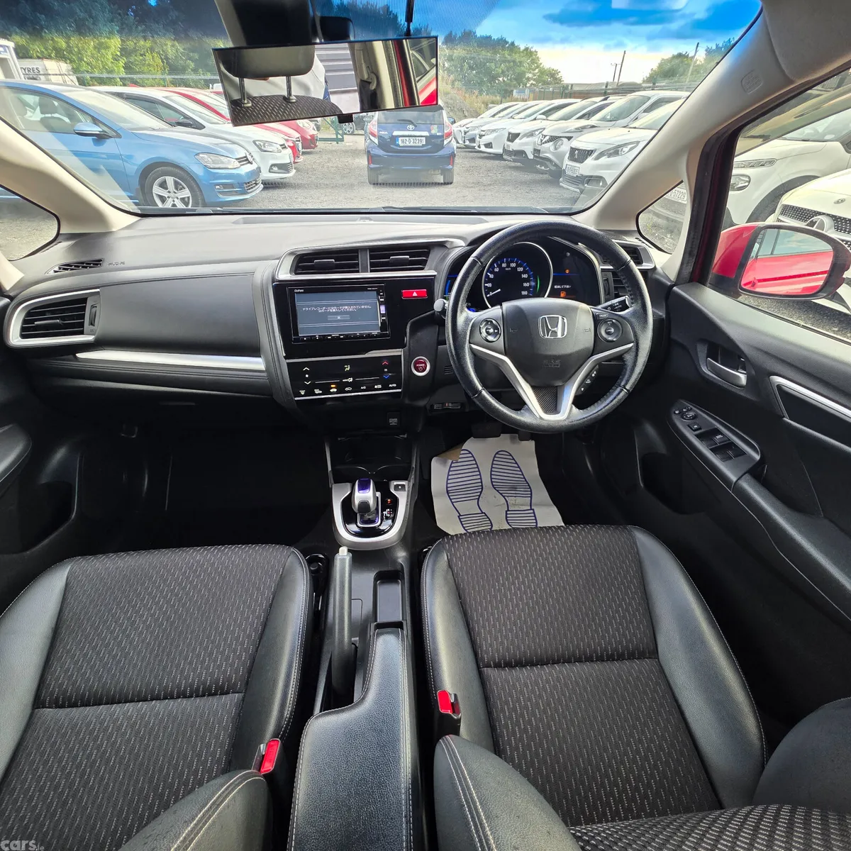 Honda Fit Hatchback, Petrol Hybrid, 2016, Red