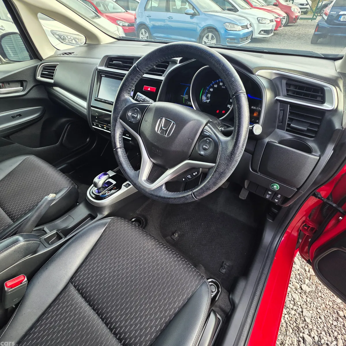 Honda Fit Hatchback, Petrol Hybrid, 2016, Red