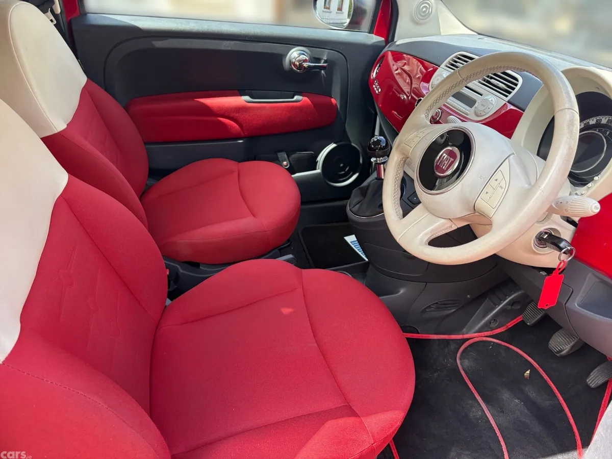 Fiat 500 Hatchback, Petrol, 2013, Red