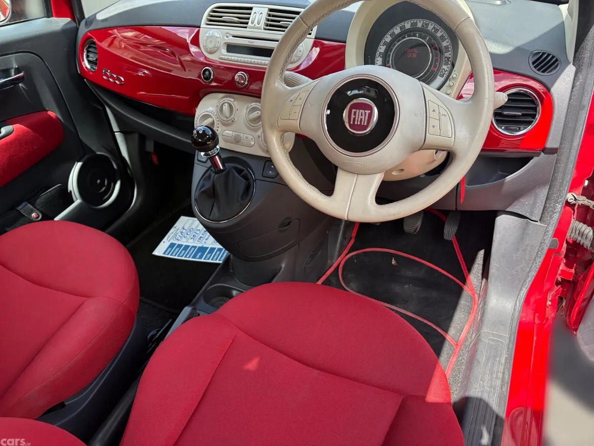 Fiat 500 Hatchback, Petrol, 2013, Red