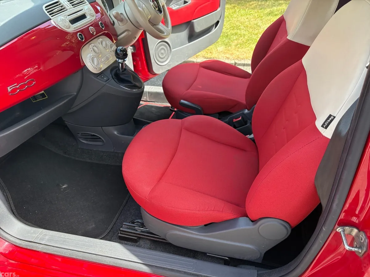 Fiat 500 Hatchback, Petrol, 2013, Red