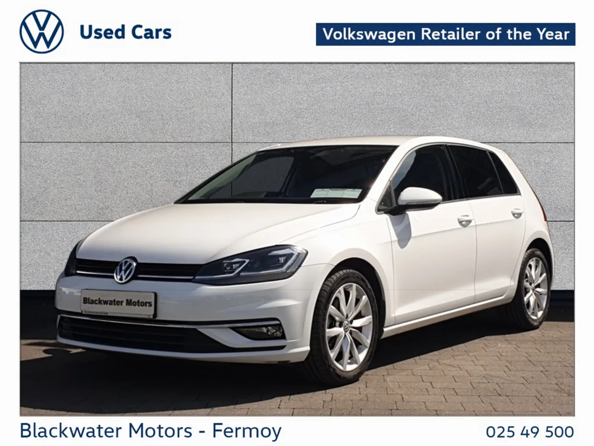 Volkswagen Golf Hatchback, Petrol, 2018, White